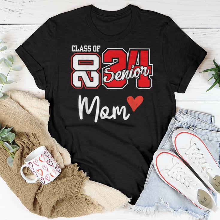 Proud Mom Senior 2024 Class Of 2024 Cute Heart Graduation 24 Women T shirt Monsterry