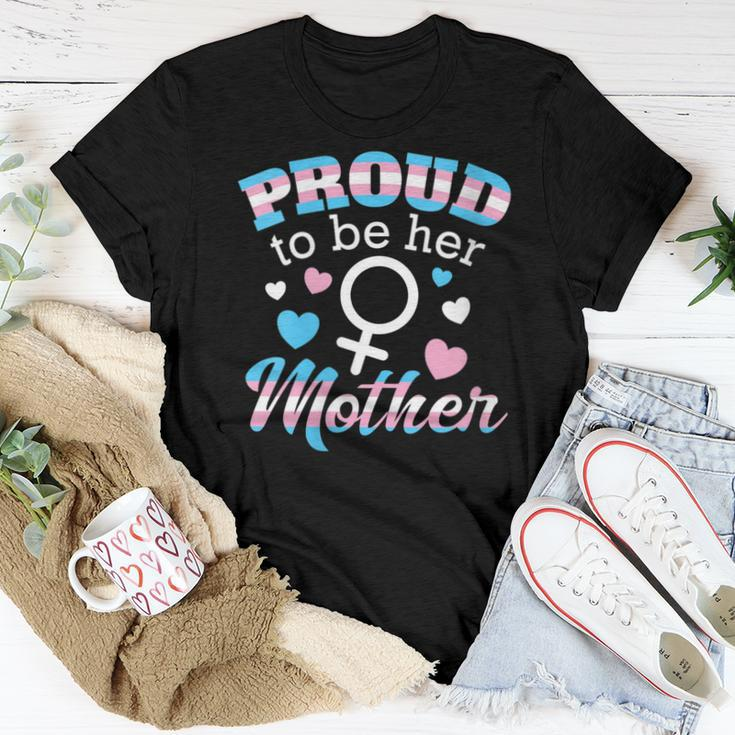 Proud Mom Transgender Daughter Trans Pride Flag Lgbtq Parent Women T-shirt Unique Gifts