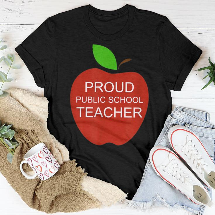 Proud Public School Teacher Appreciation Love Teaching Women T-shirt Crewneck Unique Gifts