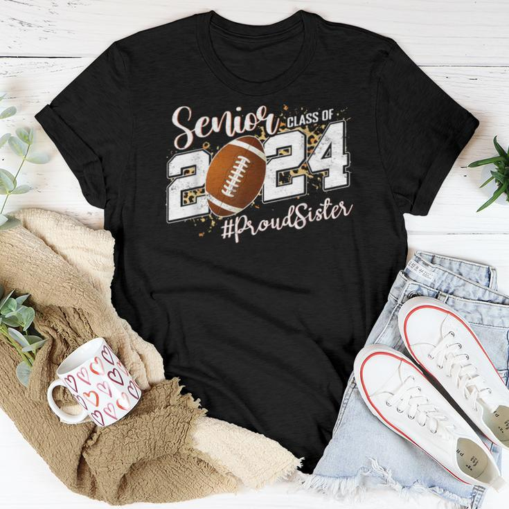 Proud Sister Of A 2024 Senior Football Graduate Class 2024 Women T-shirt Funny Gifts