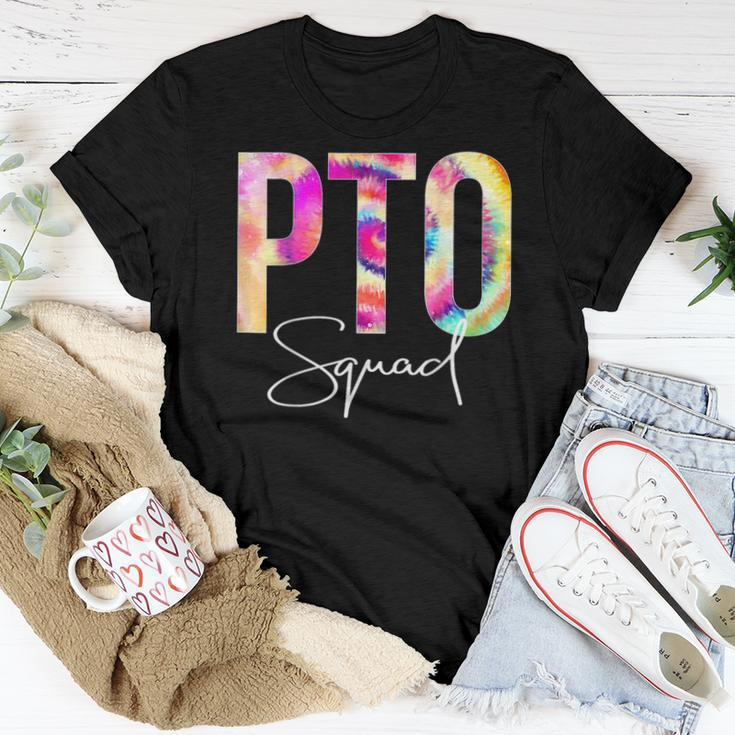 Pto Squad Tie Dye Back To School Appreciation Women T-shirt Funny Gifts