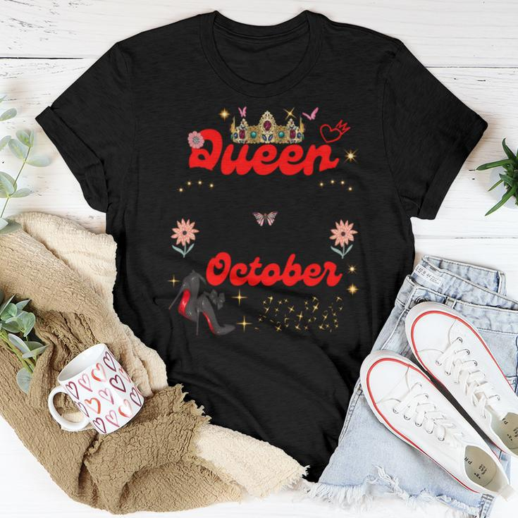 This Queen Was Born In October 1988 October Birthday Women T-shirt Unique Gifts