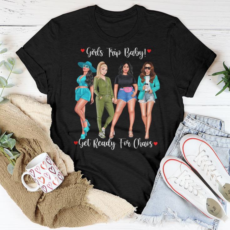 Ready For Chaos Girls Trip Baby Vacation Hols Girl Women T-shirt