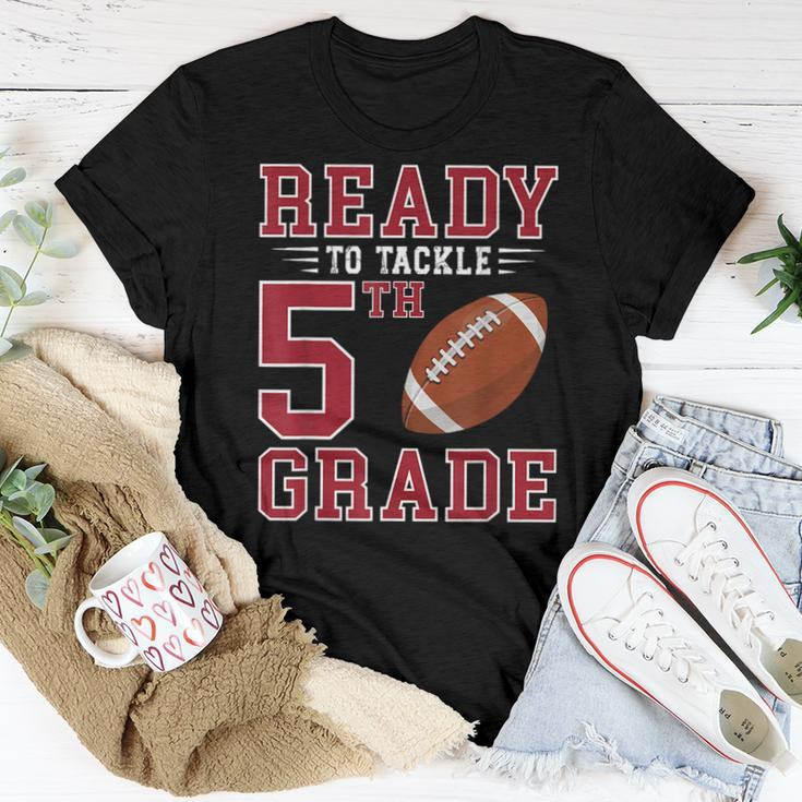 Ready To Tackle 5Th Grade Back To School First Day Of School Women T-shirt Funny Gifts