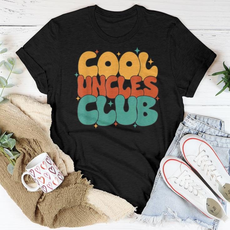 Retro Groovy Cool Uncles Club New Uncle For Uncle Women T-shirt Unique Gifts