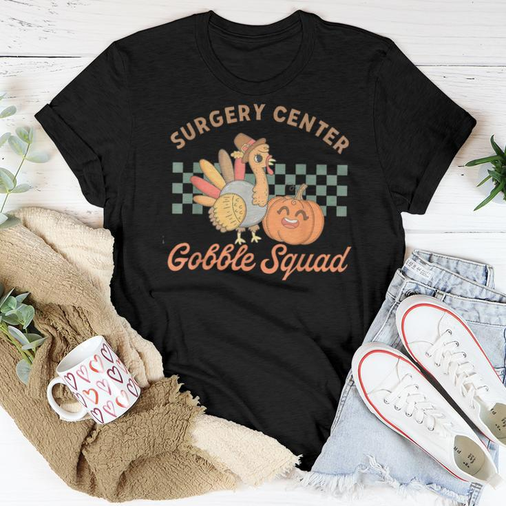 Retro Surgery Center Gobble Squad Turkey Thanksgiving Women Women T-shirt Funny Gifts