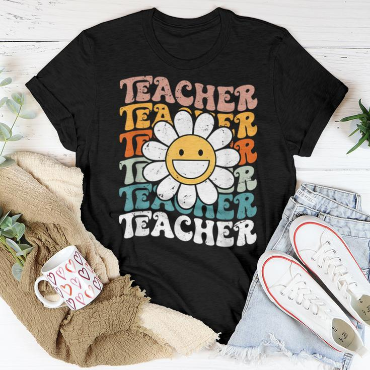 Retro Teacher Colorful - Elementary School Teacher Women T-shirt Unique Gifts