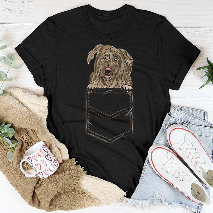 Romanian Mioritic Shepherd Puppy For A Dog Owner Pocket Women T-shirt Unique Gifts