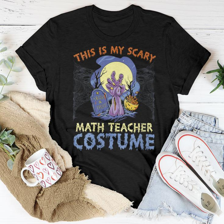 This Is My Scary Math Teacher Costume Rising The Undead Puns For Women Women T-shirt Unique Gifts