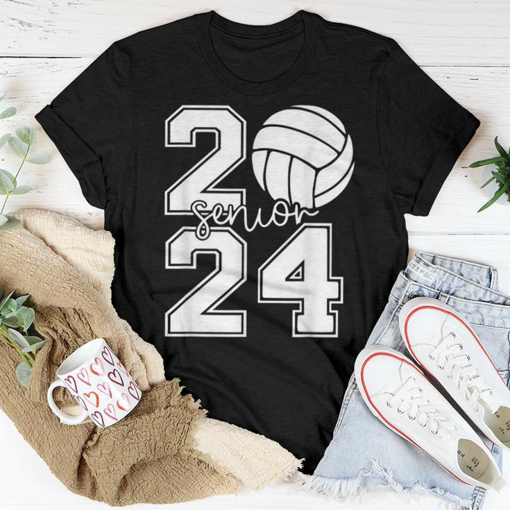 Senior Volleyball Class Of 2024 Seniors Boys Girls Graduate Women T-shirt Funny Gifts