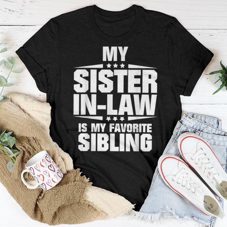 My Sister-In-Law Is My Favorite Sibling Women T-shirt Unique Gifts
