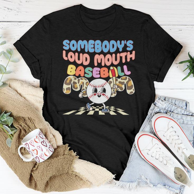 Somebodys Loud Mouth Baseball Mom For Mom Women T-shirt Crewneck Unique Gifts