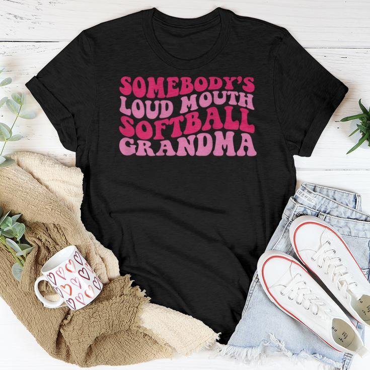 Somebodys Loud Mouth Softball Grandma For Grandma Women T-shirt Crewneck Unique Gifts