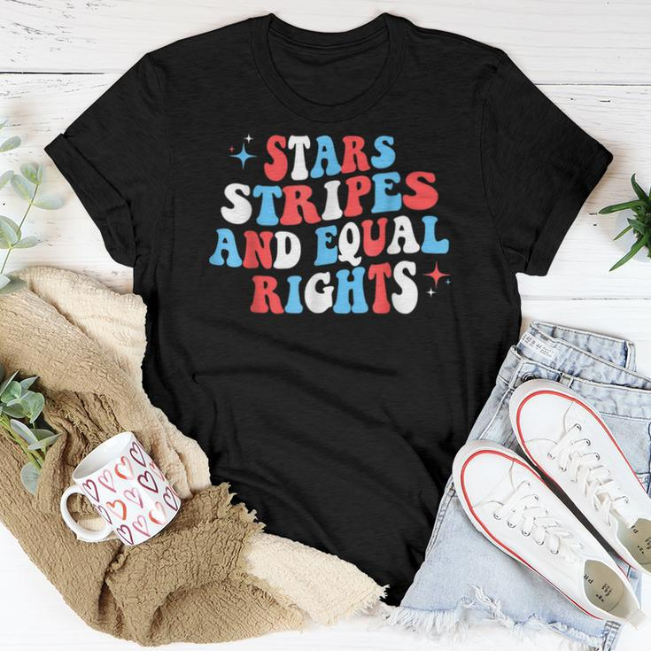 Stars Stripes And Equal Rights 4Th Of July Womens Rights Women T-shirt Unique Gifts