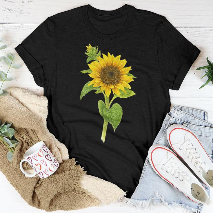 Sunflower Wildflower Vintage Botanical Plant Gardening Women T-shirt Unique Gifts