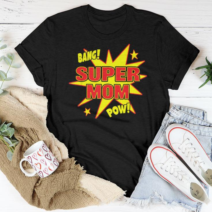 Super Mom Super Power Mother Mommy Hero Women T-shirt Unique Gifts