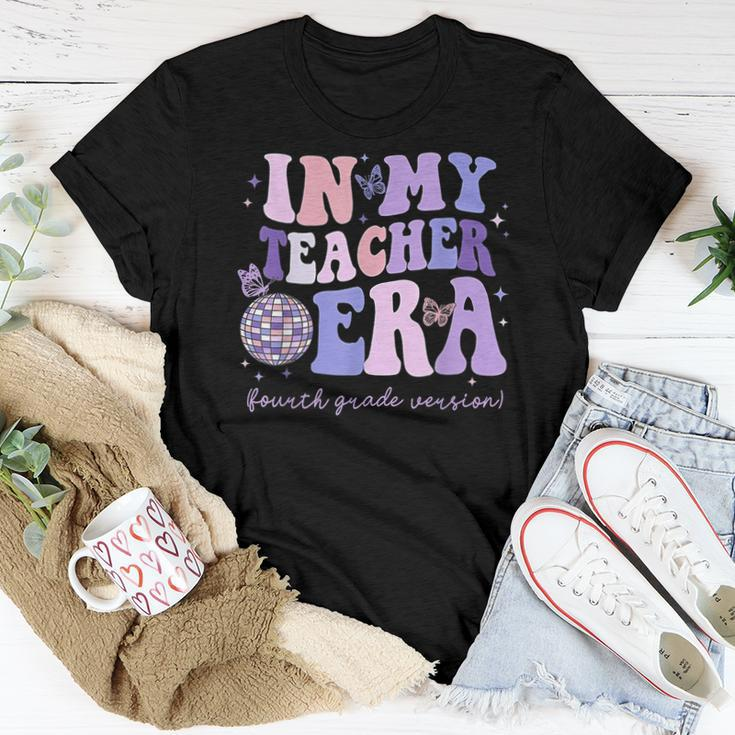 In My Teacher Era Fourth Grade Version 4Th Grade Teacher Era Women T-shirt Funny Gifts