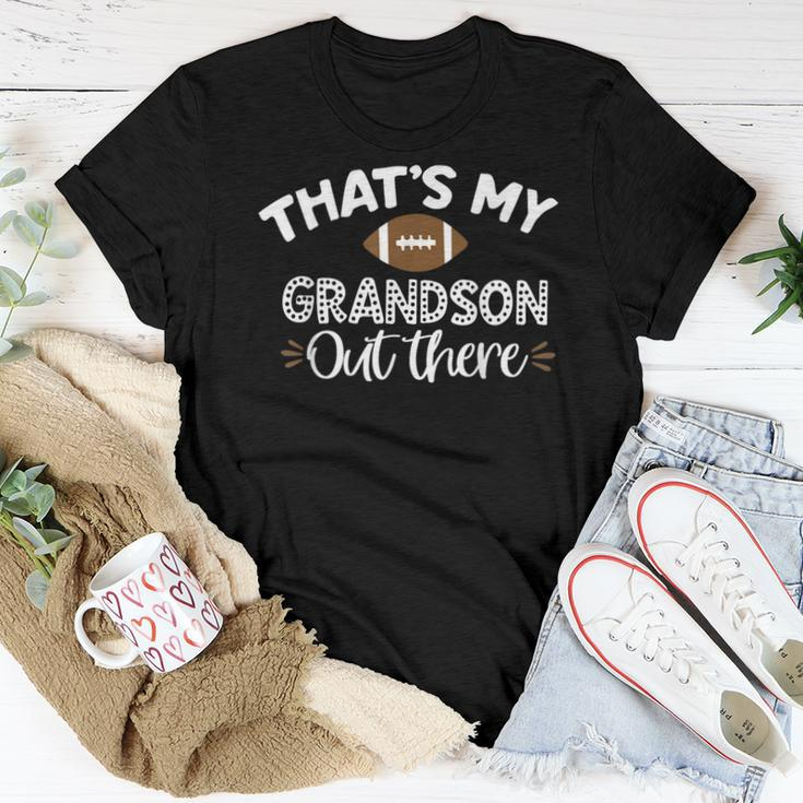 That's My Grandson Out There Football Grandma Women T-shirt Funny Gifts
