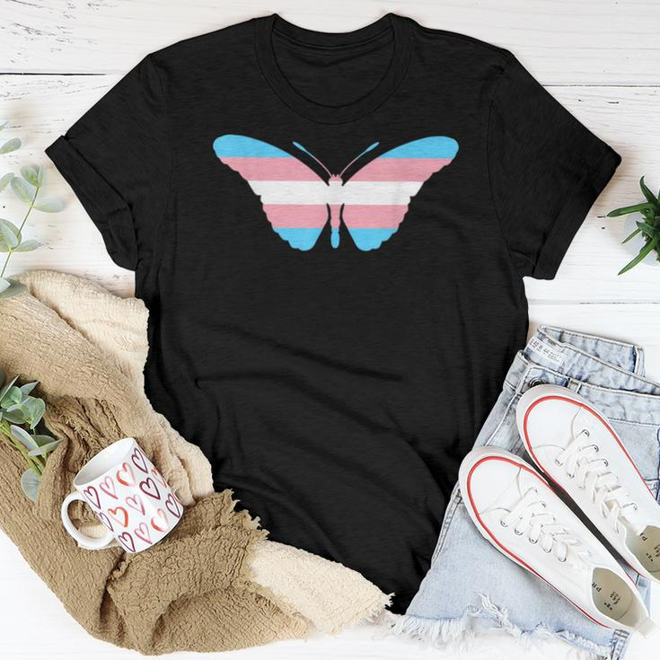 Transgender Butterfly Trans Pride Flag Ftm Mtf Insect Lovers Women T-shirt Unique Gifts