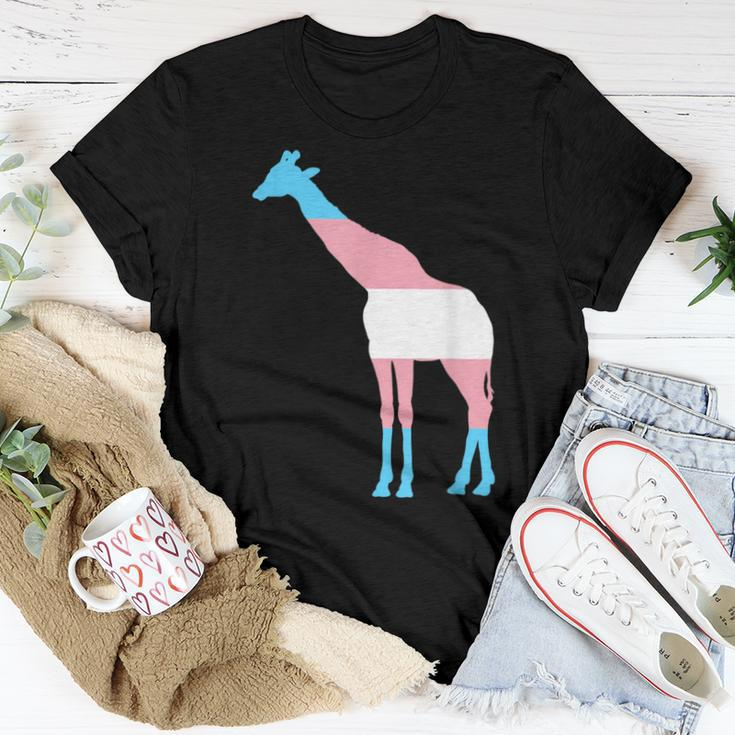 Transgender Flag Ftm Mtf Trans Pride Giraffe Lover Women T-shirt Unique Gifts