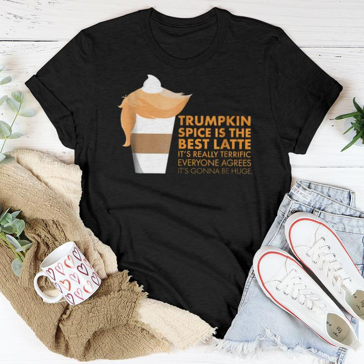 Trumpkin Spice Latte Pumpkin Coffee Fall For Coffee Lovers Women T-shirt Unique Gifts