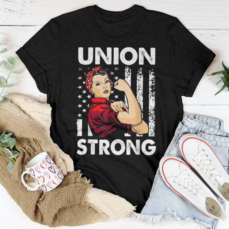Union Strong And Solidarity Union Proud Labor Day Women T-shirt Funny Gifts