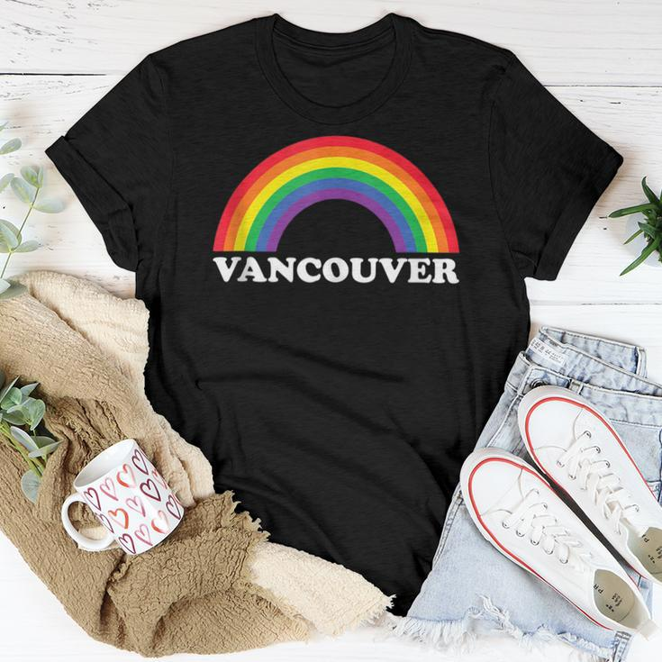 Vancouver Rainbow Lgbtq Gay Pride Lesbians Queer Women T-shirt Unique Gifts