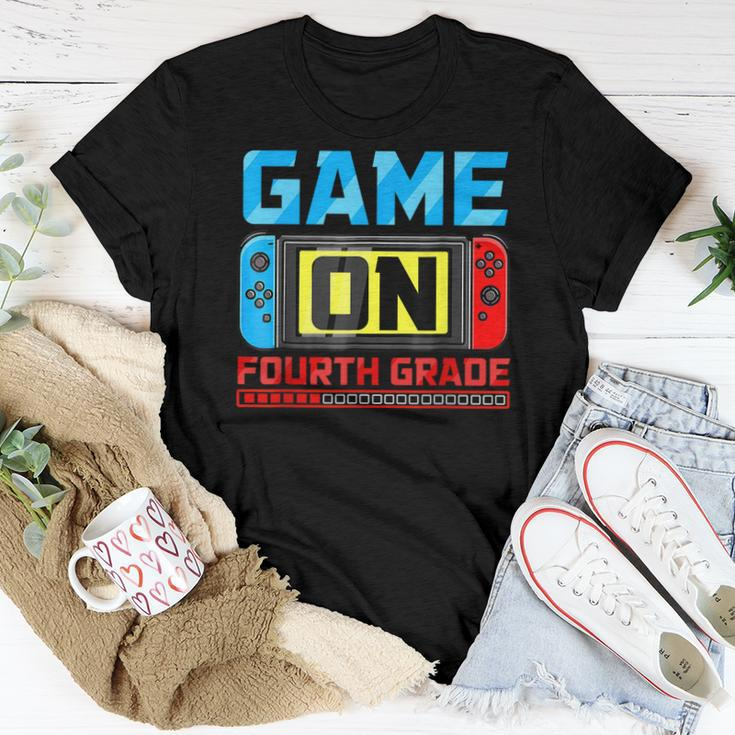 Video Game On Fourth Grade Gamer Back To School First Day Women T-shirt Funny Gifts