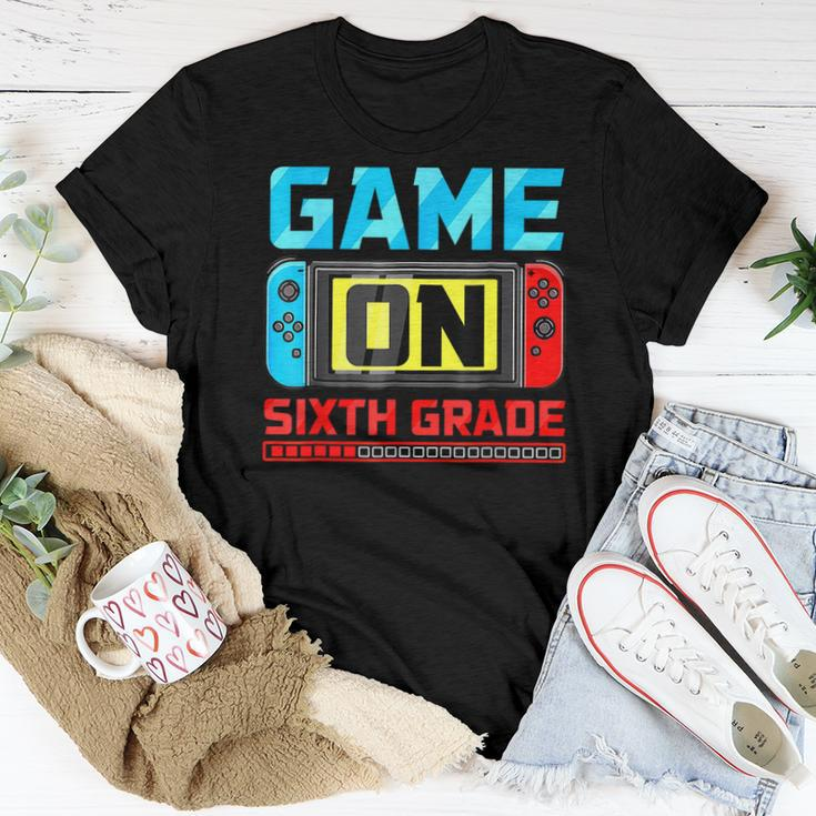Video Game On Sixth Grade Gamer Back To School First Day Women T-shirt Funny Gifts