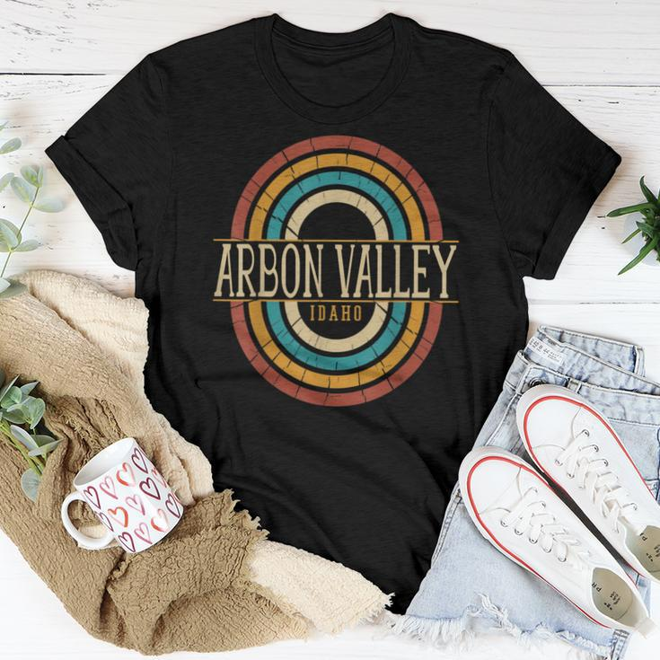 Vintage Retro Arbon Valley Idaho Id Souvenirs Women T-shirt Unique Gifts