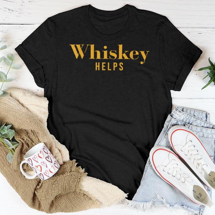 Vintage Whiskey Helps er Women T-shirt Unique Gifts
