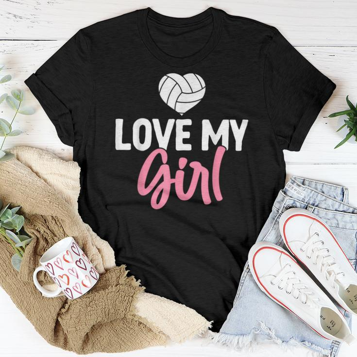 Volleyball Mom Love My Girl Women T-shirt Unique Gifts