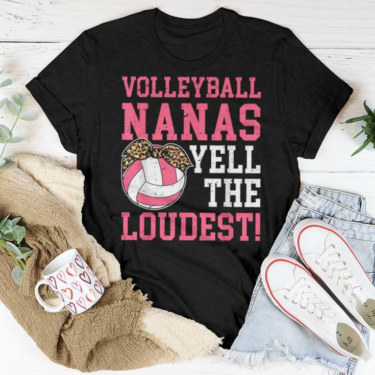 Volleyball Nana Grandma Nana Of A Volleyball Player Women T-shirt Unique Gifts