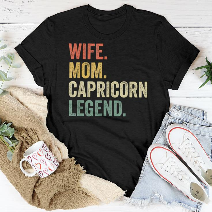 Wife Mom Capricorn Legend Zodiac Astrology Mother Women T-shirt Unique Gifts