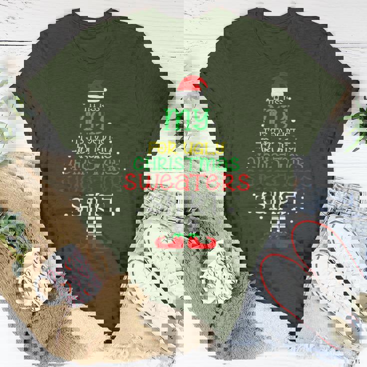 It's Too Hot For Ugly Christmas Xmas Women T-shirt Seseable UK