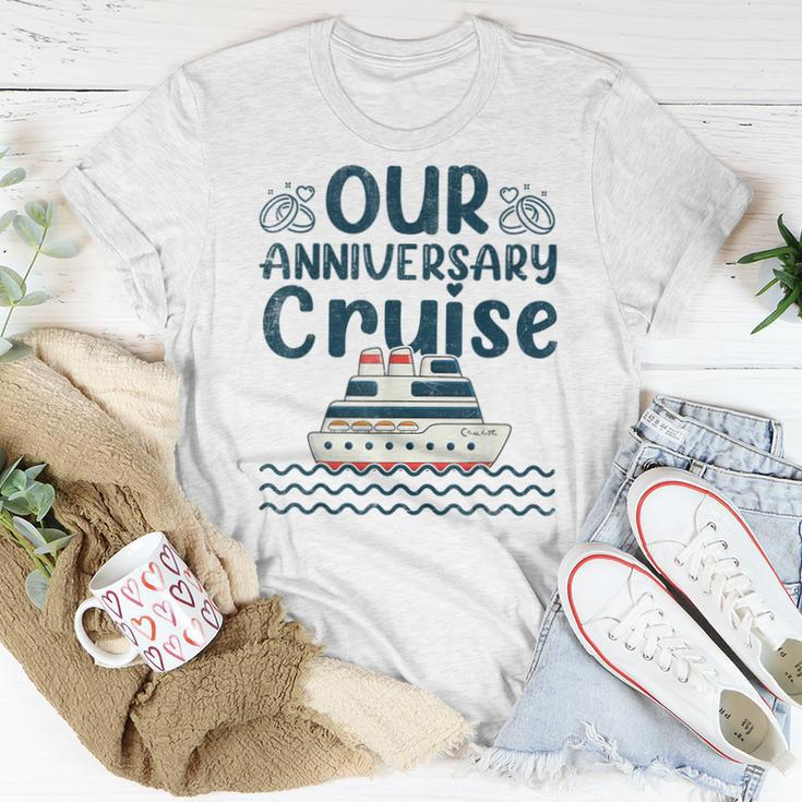 Our Anniversary Cruise Trip Wedding Husband Wife Couple Women T-shirt Funny Gifts