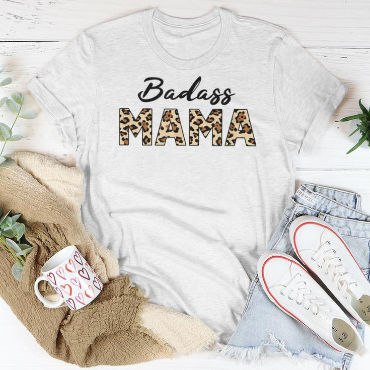 Badass Mama Leopard Cheetah Mom Print Women T-shirt Unique Gifts