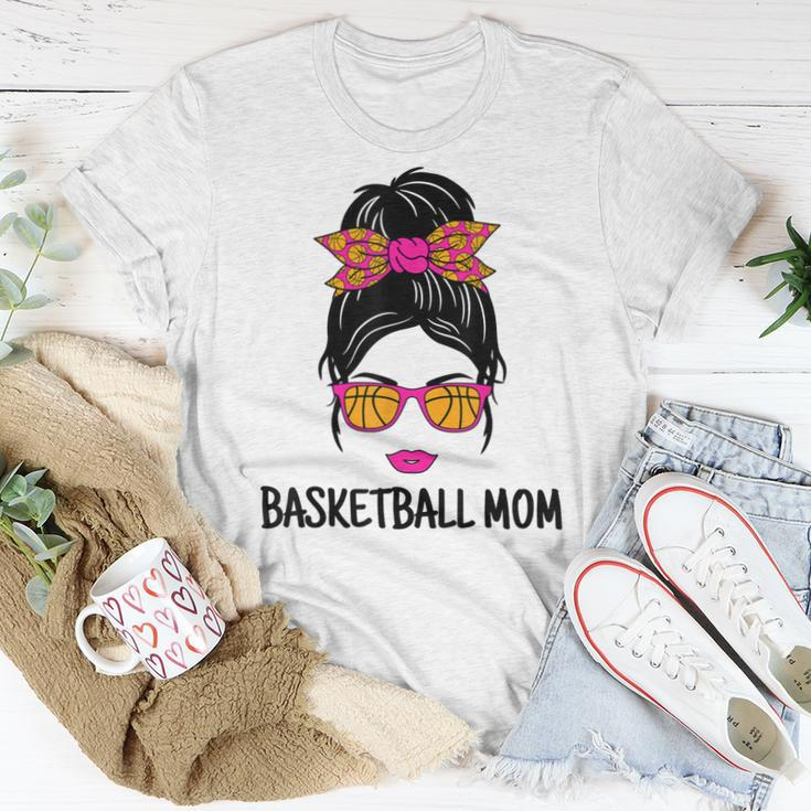 Basketball Mom Messy Bun Cute Basketball Lover Women Ladies Women T-shirt Unique Gifts