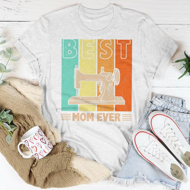 Best Sewing Mom Ever Retro Graphic Mama Women T-shirt Crewneck Unique Gifts