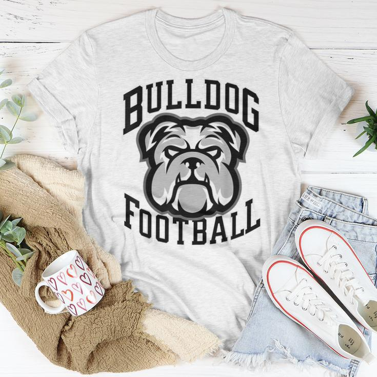 Bulldogs Football Game Day Print Mom Dad Black Women T-shirt Funny Gifts