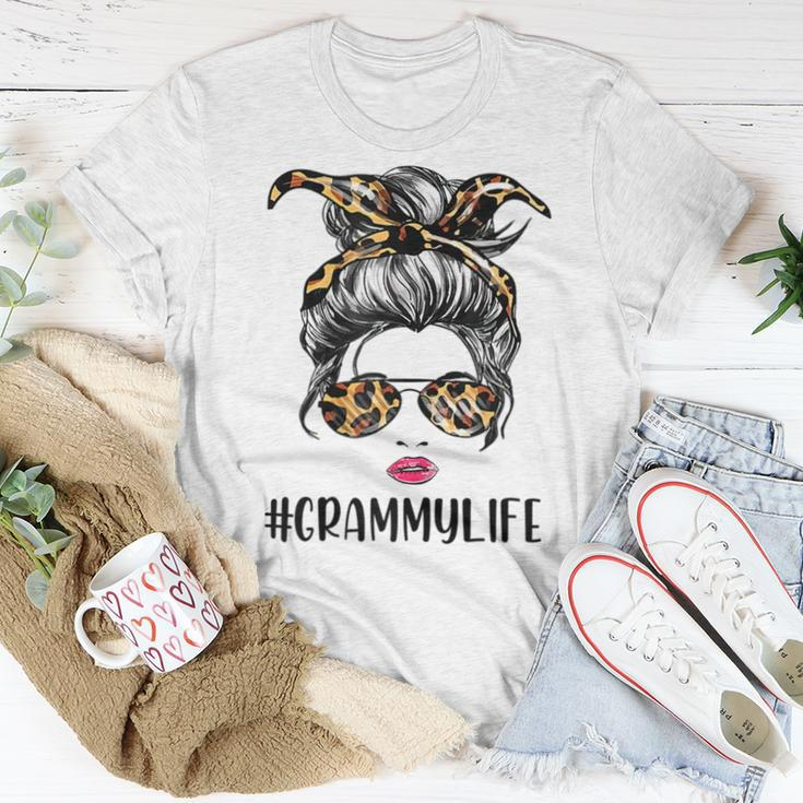 Classy Grammy Life With Leopard Pattern Shades Grammylife Women T-shirt Unique Gifts