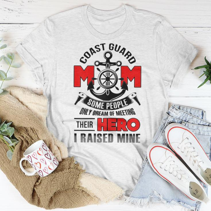 Coast Guard Mom American Hero Ship Anchor Inspired Women T-shirt Crewneck Unique Gifts