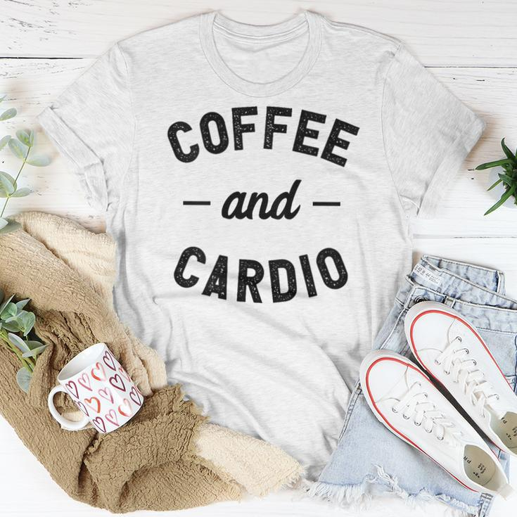 Coffee And Cardio Workout Gym Women T-shirt Unique Gifts