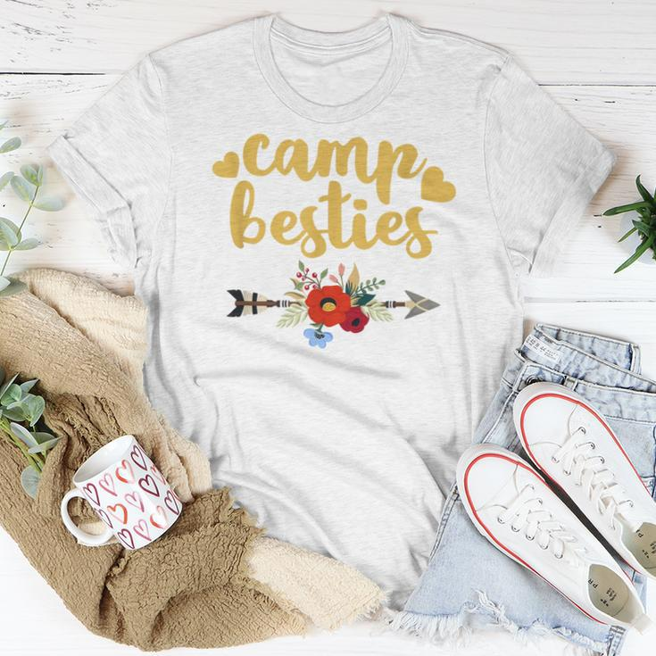 Cute Camp Besties Camping Best Friend Camper Girl Women T-shirt Unique Gifts