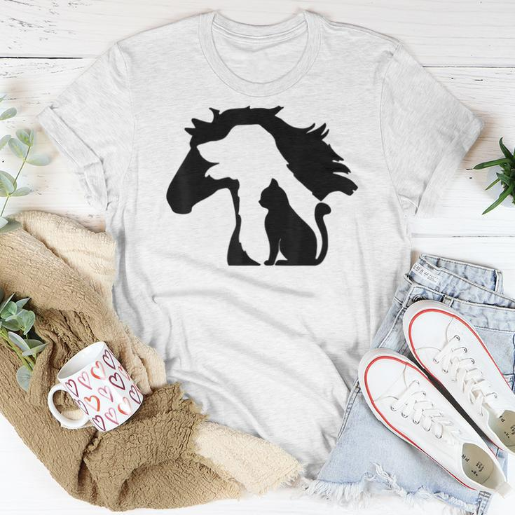 Cute Horse Dog Cat Lover Mother's Day Women T-shirt Unique Gifts