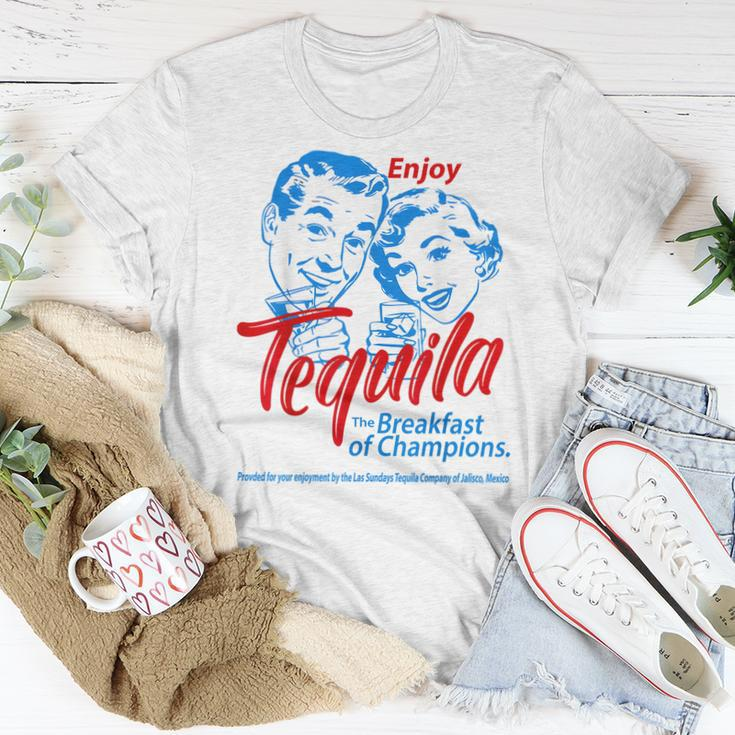 Enjoys Tequila The Breakfasts Of Championss Fun Tequila Women T-shirt Unique Gifts