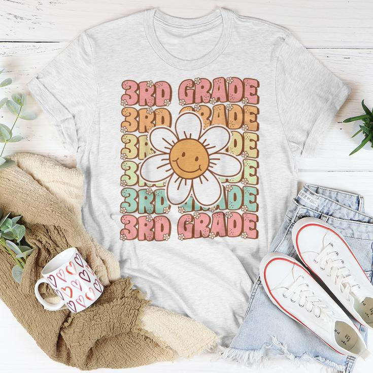 Groovy 3Rd Grade Back To School First Day Of Third Grade Women T-shirt Unique Gifts