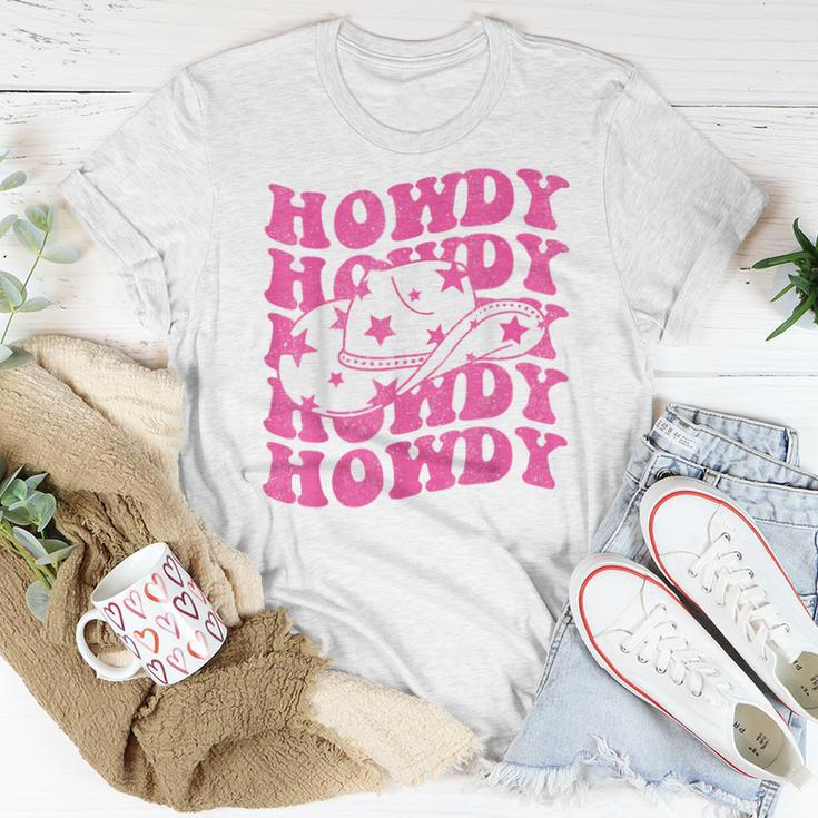 Howdy Southern Western Girl Country Rodeo Pink Cowgirl Women T-shirt Unique Gifts