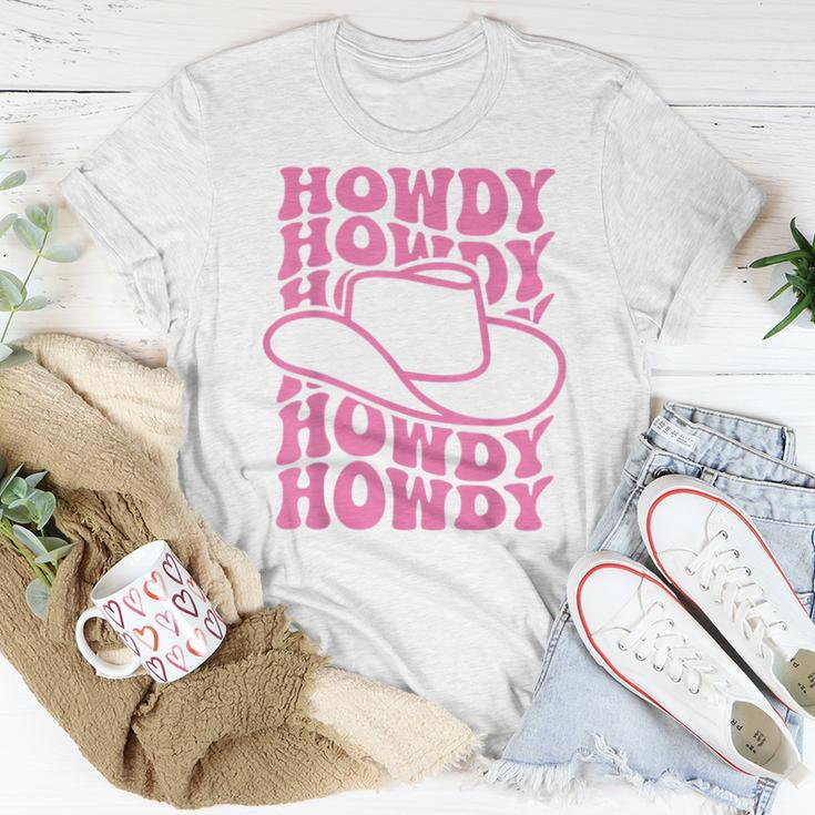 Howdy Western Rodeo Country Southern Cowgirl Vintage Groovy Women T-shirt Unique Gifts