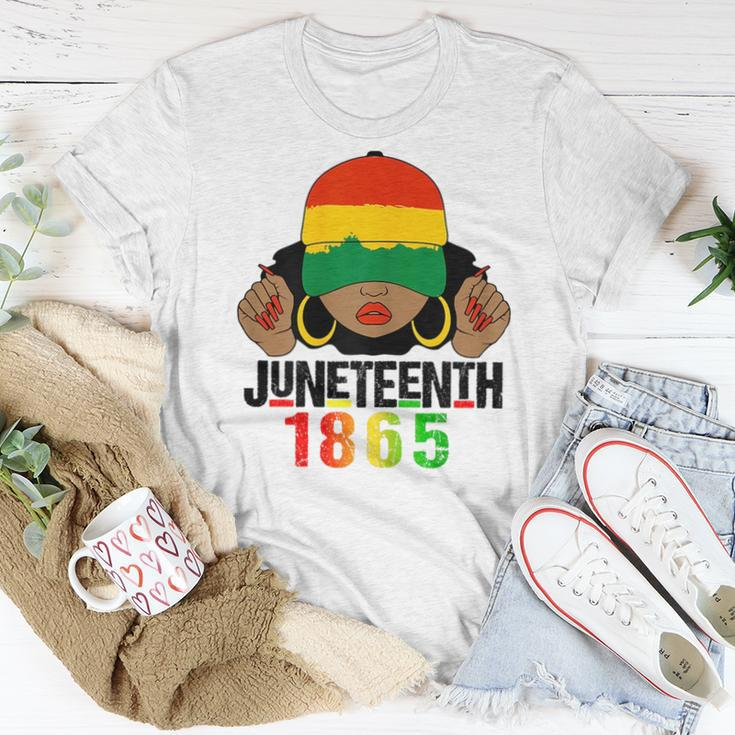 Junenth Is My Independence Day Black Women Black Pride Women T-shirt Funny Gifts